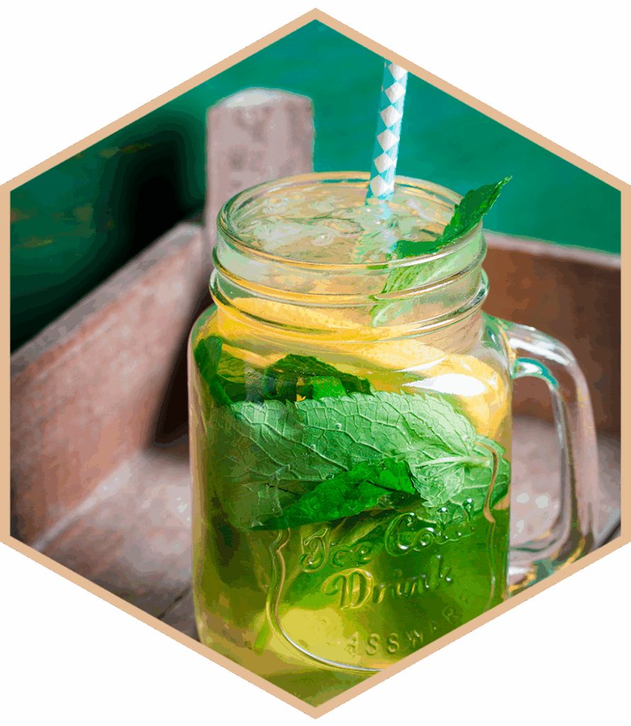 Granité au thé vert et citron