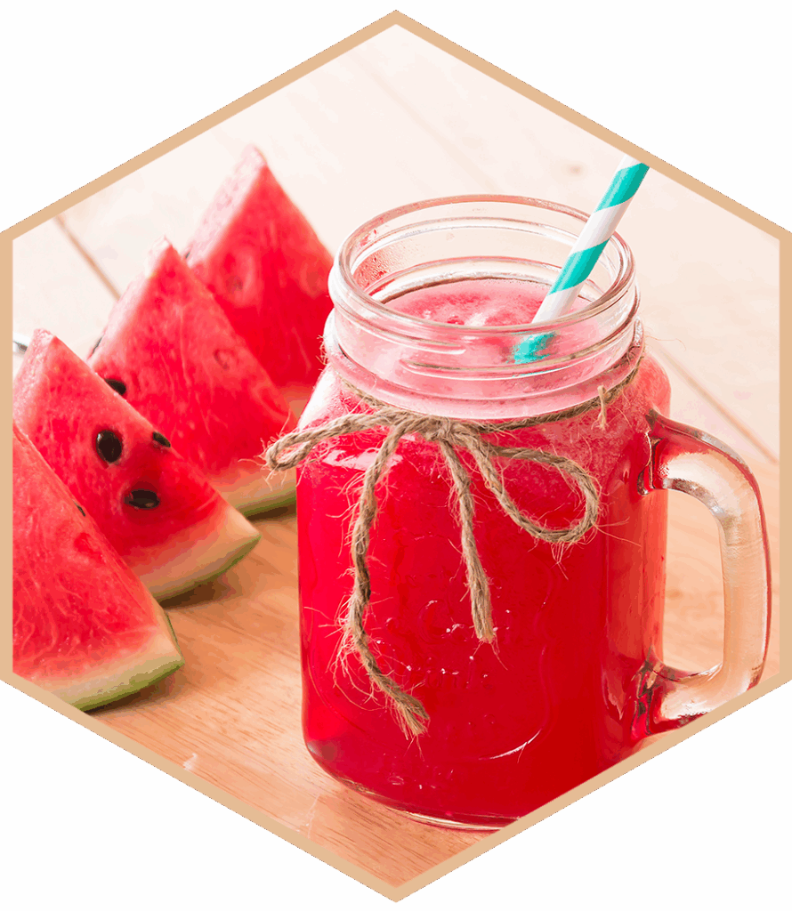 Jus de pastèque et concombre