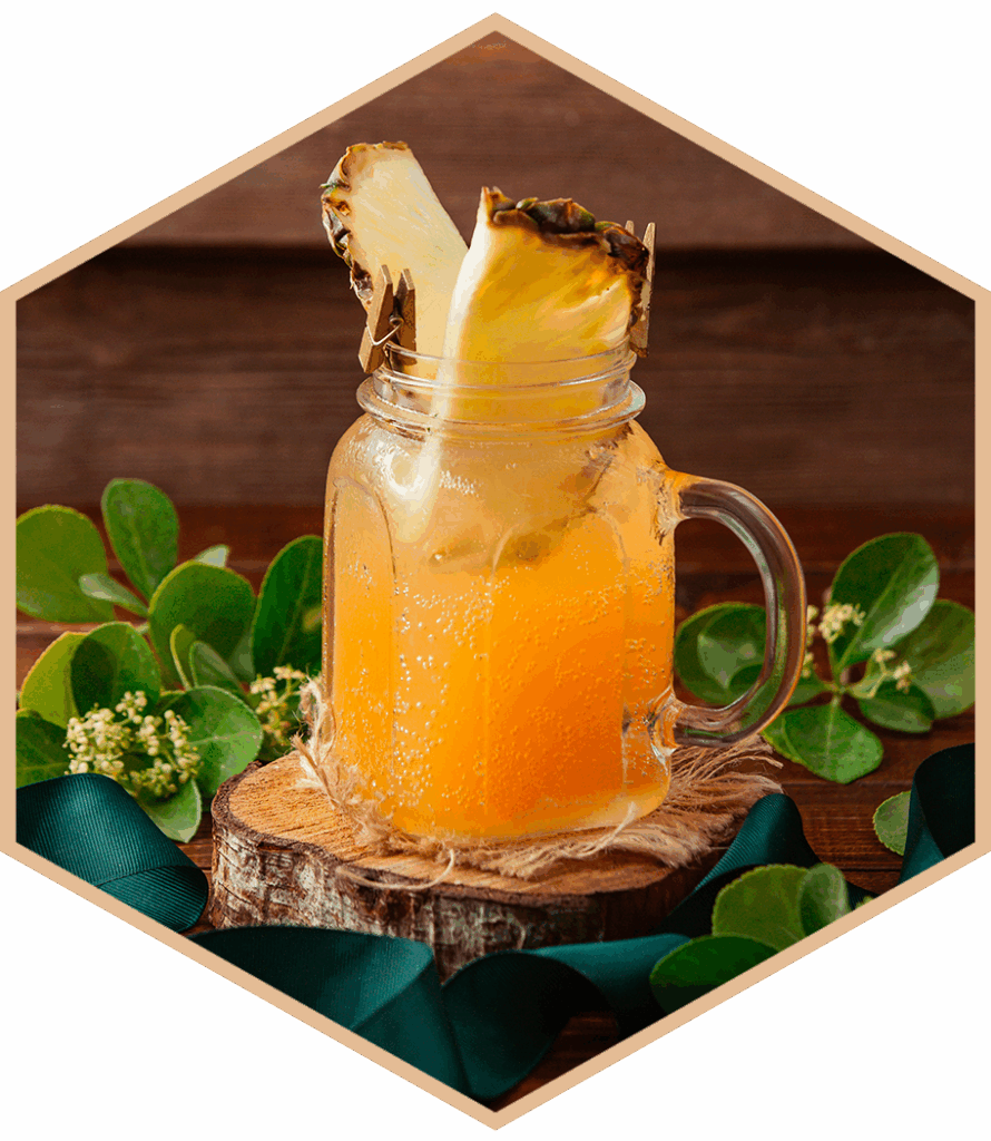 Thé glacé à l’ananas et à la vanille